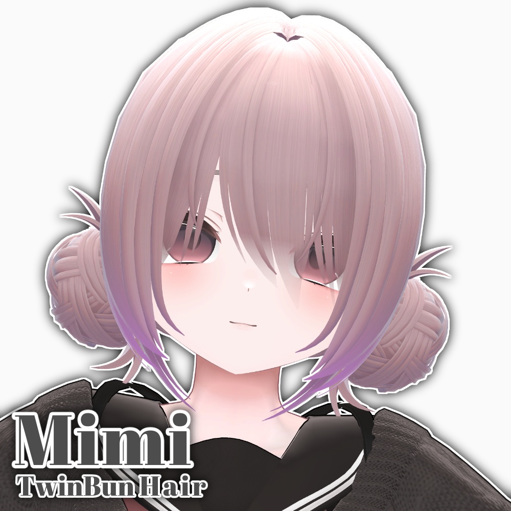✨Sale✨Kaguya Hair set【VRC Hair】