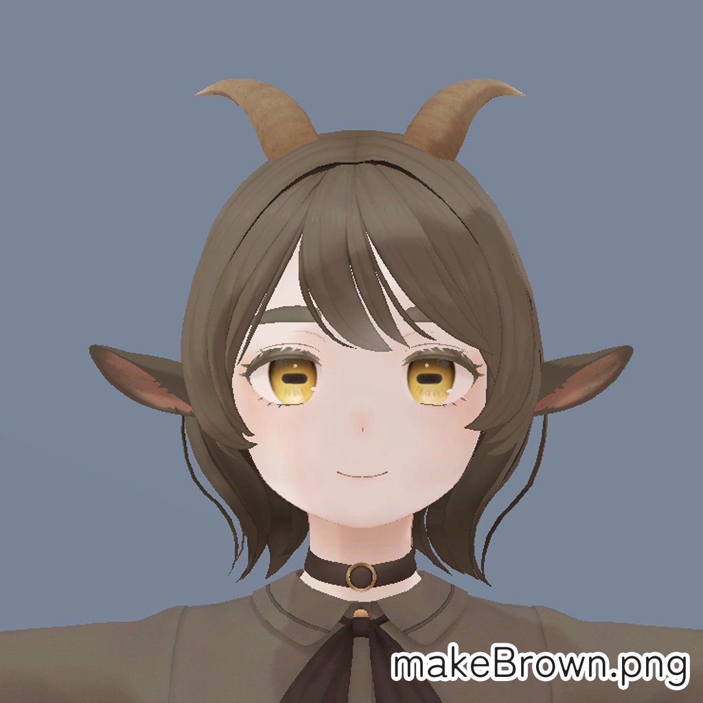 【無料/FREE】【山羊のメア -Goat Mea-専用】白抜きまつげテクスチャ+おまけ付き