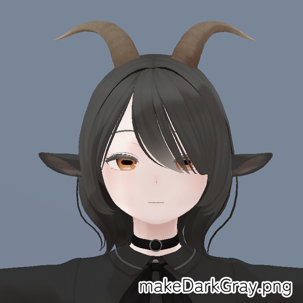 【無料/FREE】【山羊のメア -Goat Mea-専用】白抜きまつげテクスチャ+おまけ付き