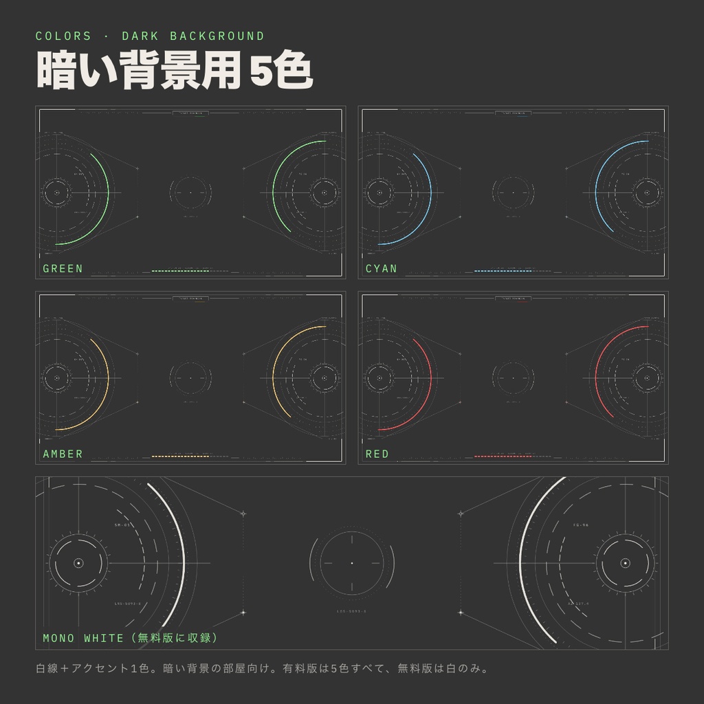【無料版有】SF HUD KIT|ココフォリア用 動くSF風HUD素材