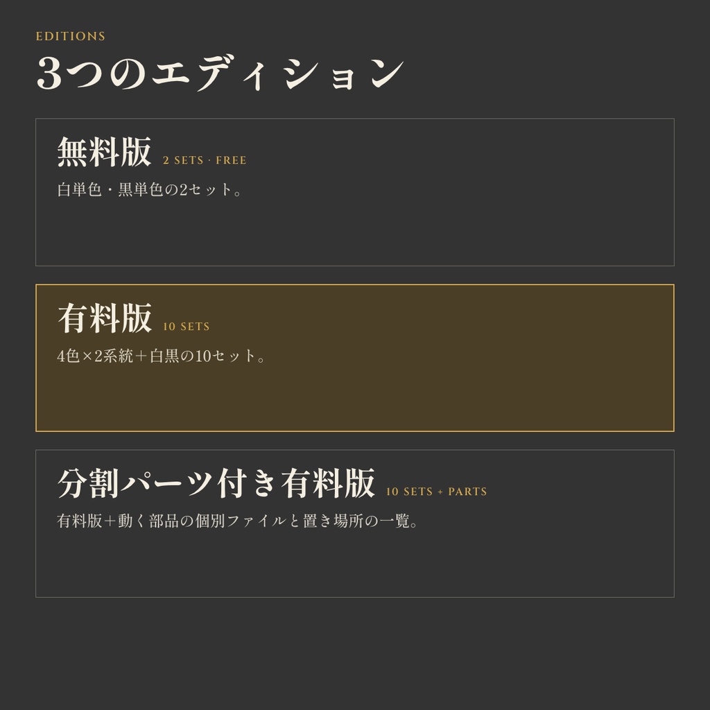 【無料版有】ARCANE FRAME KIT|ココフォリア用 動くファンタジー風素材
