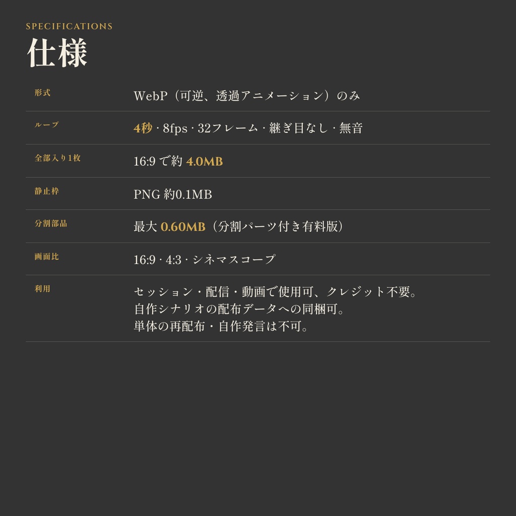【無料版有】ARCANE FRAME KIT|ココフォリア用 動くファンタジー風素材