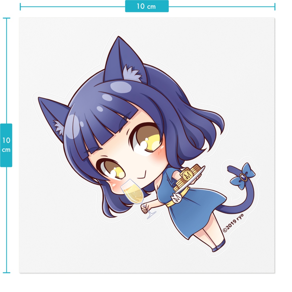 【ステッカー】モナパちゃん