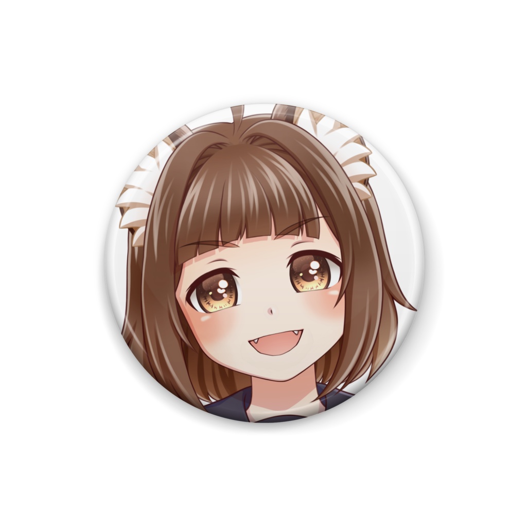 【缶バッジ】狸耳娘・あい【Vtuber】