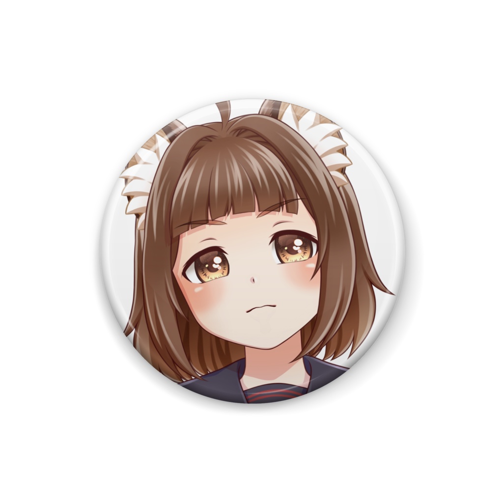 【缶バッジ】狸耳娘・あい【Vtuber】