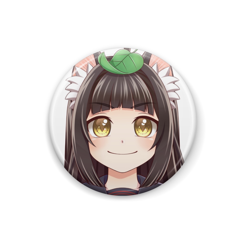 【缶バッジ】猫耳娘・???【Vtuber】