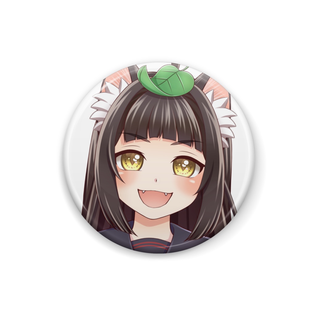 【缶バッジ】猫耳娘・???【Vtuber】