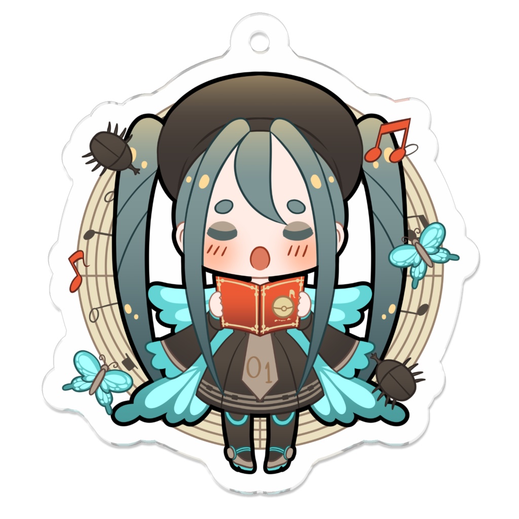 初音ミク(むし)Project Voltage Keychain