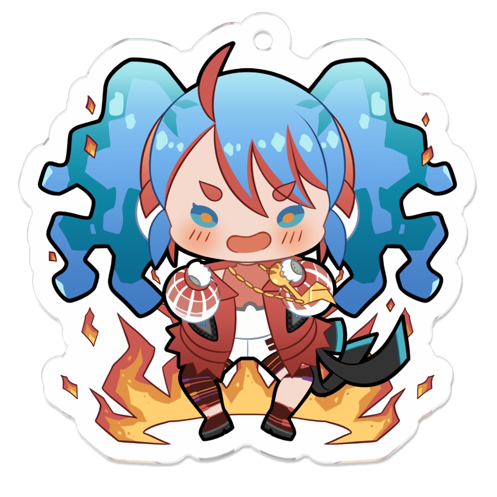 初音ミク(ほのお)Project Voltage Keychain