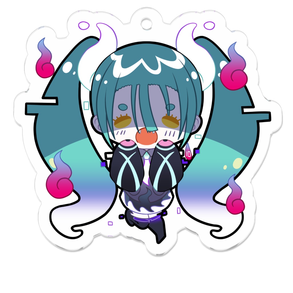初音ミク(ゴースト)Project Voltage Keychain