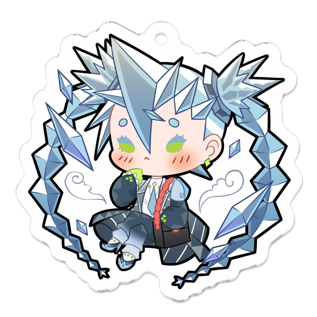 初音ミク(こおり)Project Voltage Keychain