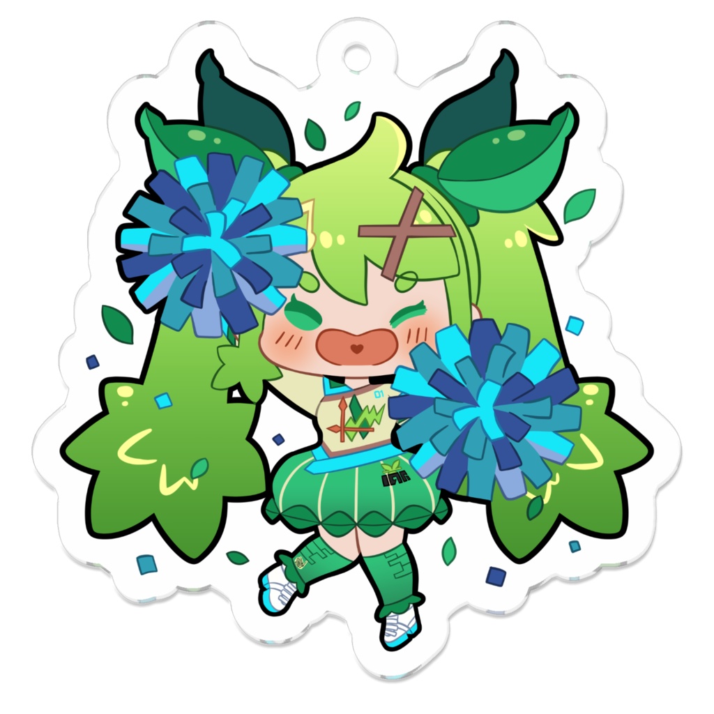 初音ミク(くさ)Project Voltage Keychain