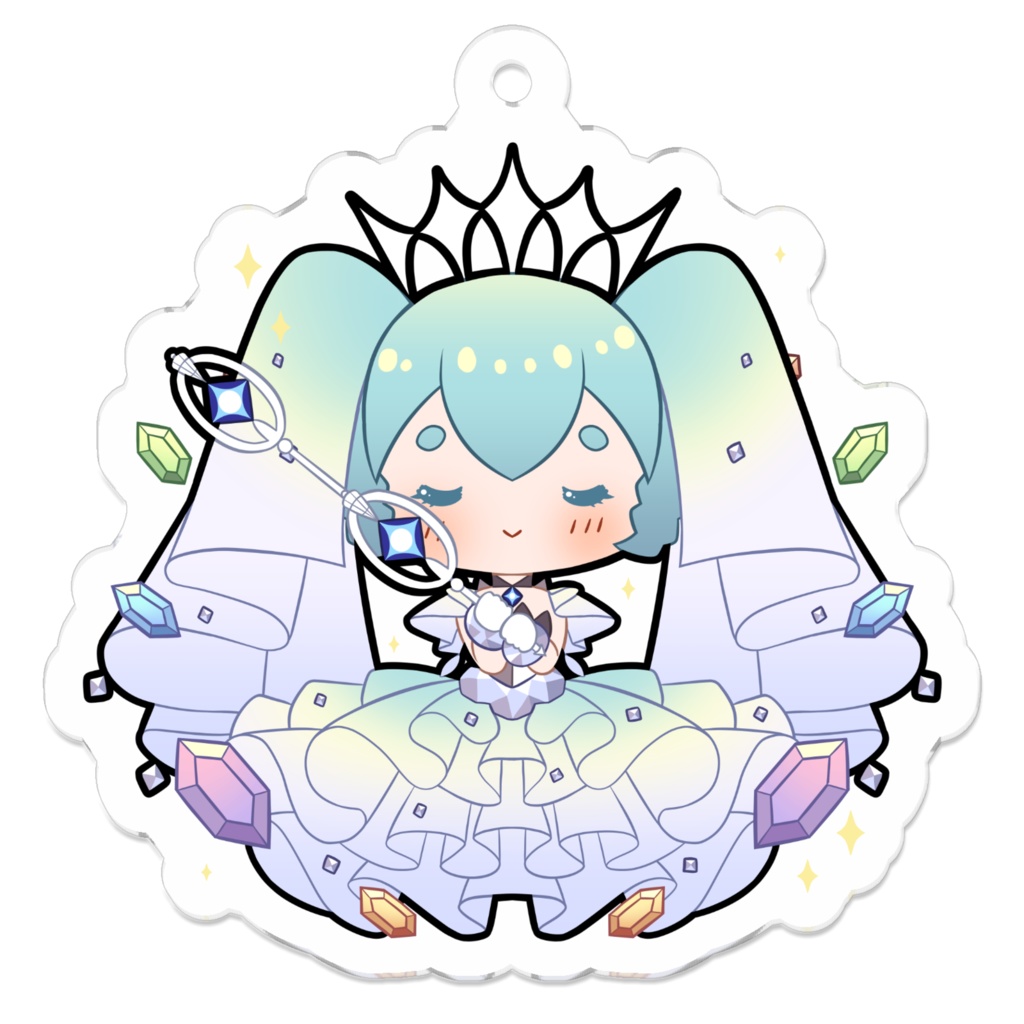 初音ミク(いわ)Project Voltage Keychain