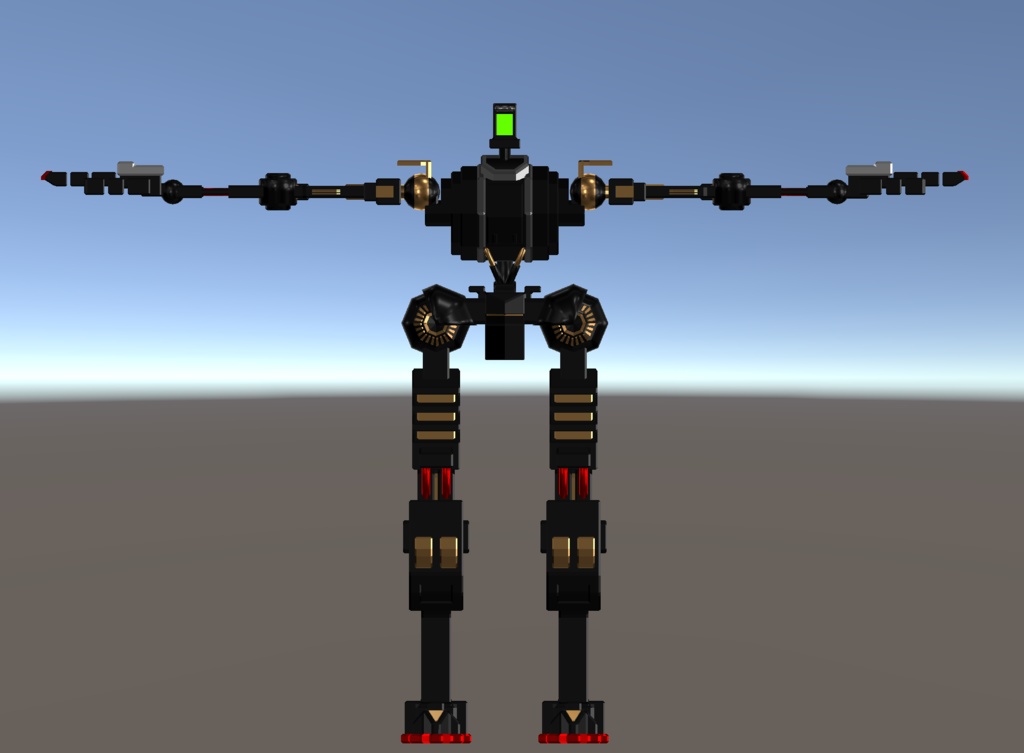 オリジナル3Dモデル/メカノイド アーマード骸