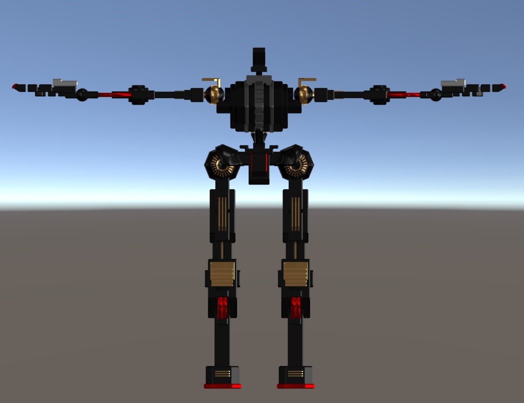 オリジナル3Dモデル/メカノイド アーマード骸