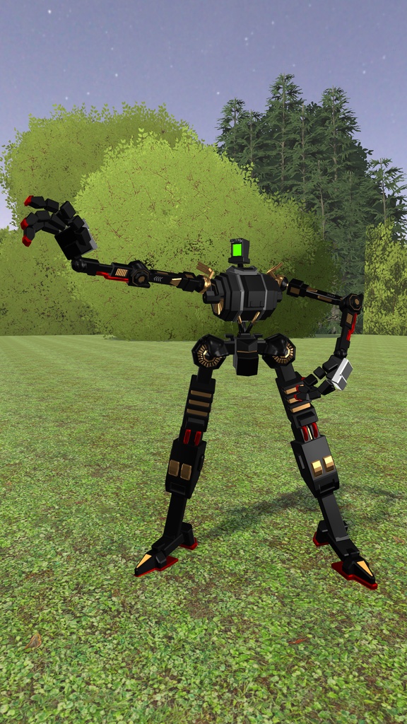 オリジナル3Dモデル/メカノイド アーマード骸