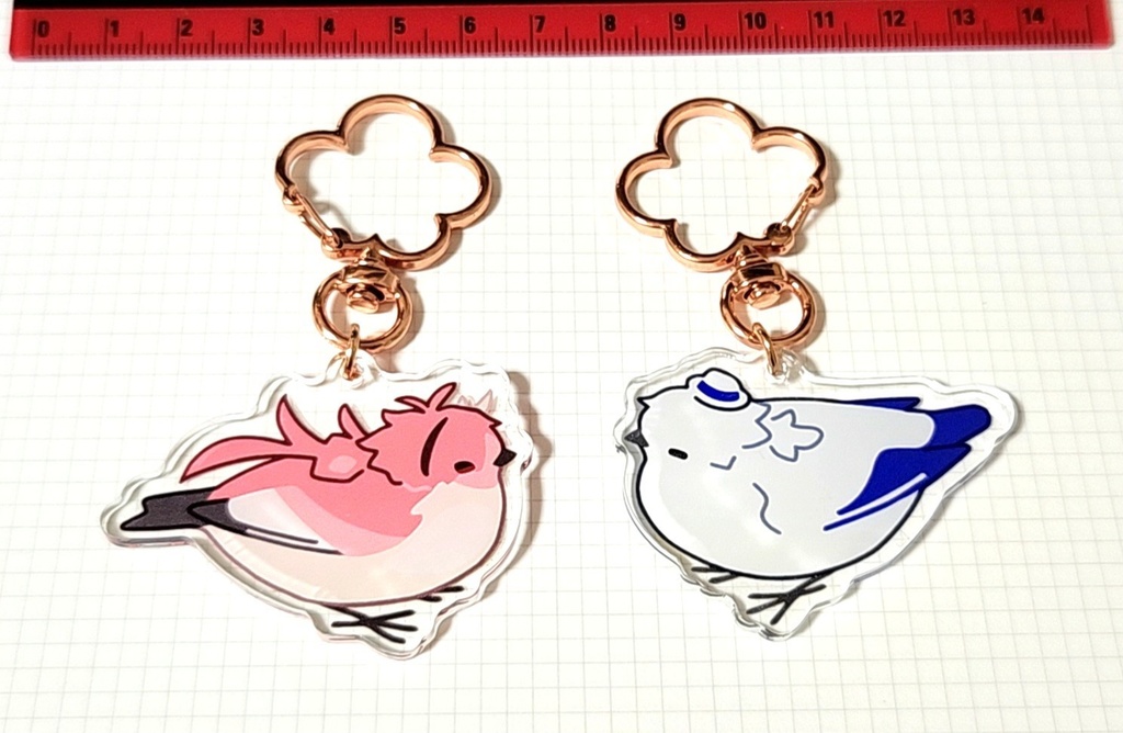 麒麟と龍のことりアクキー