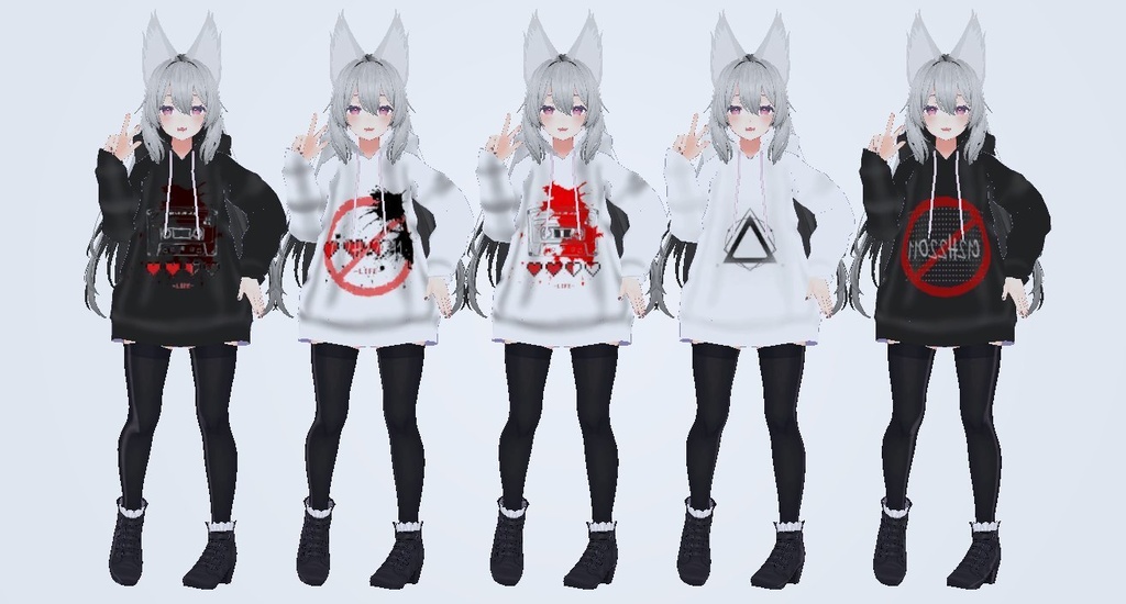 【桔梗用】パーカーkikyo【texture10種類】