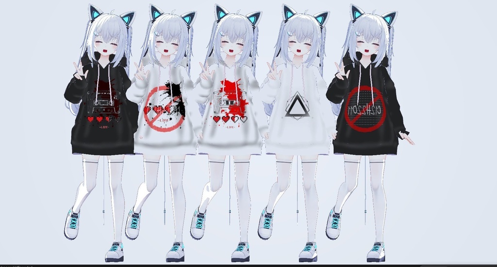 【サフィー】パーカー -Sapphy-【texture10種類】