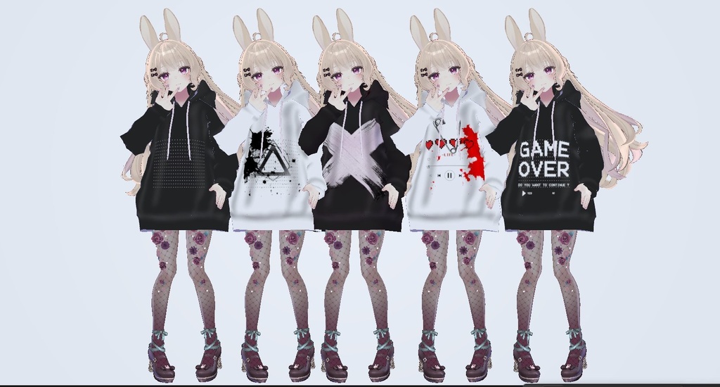 【ルーナリット】パーカー【texture10種類】