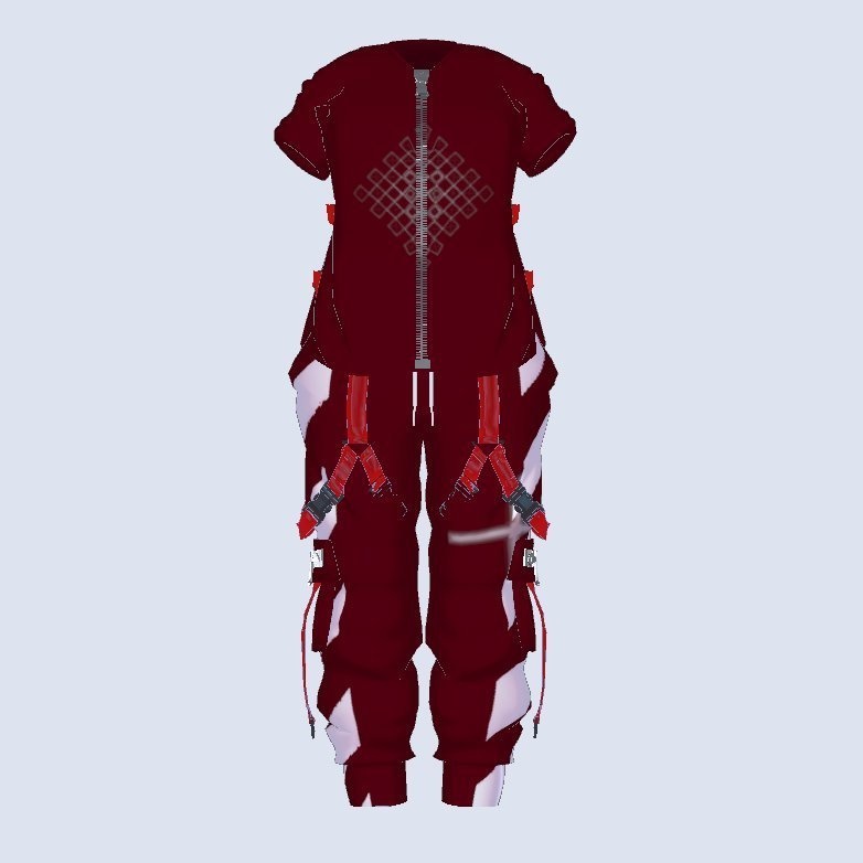 【ウルフェリア用】cargo pants set【texture4種】