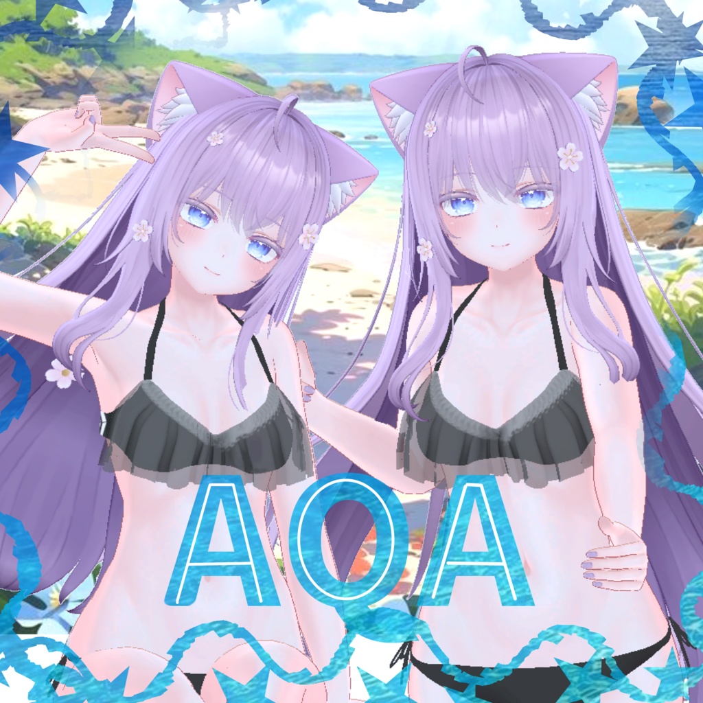 【Moe,Shira,Kikyo】AQA【水着】