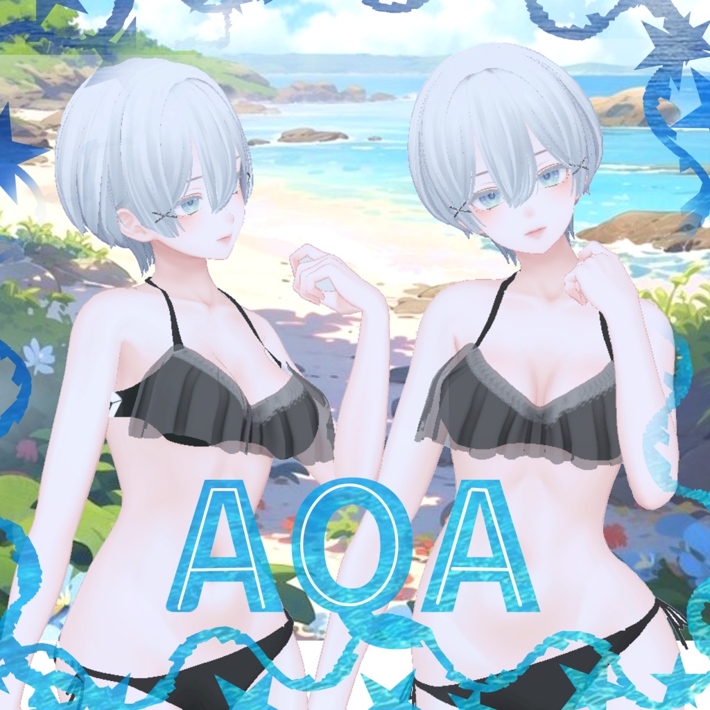 【Moe,Shira,Kikyo】AQA【水着】