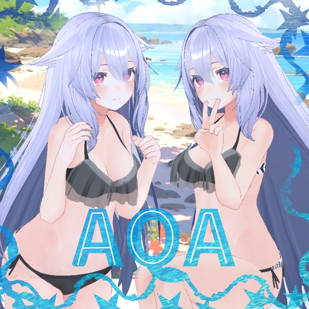 【Moe,Shira,Kikyo】AQA【水着】