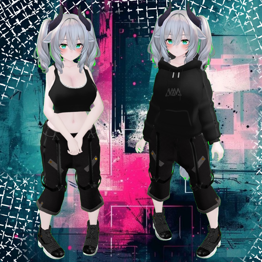 【ミルティナ、マヌカ、まふゆ、真央、森羅、しなの、ルルネ対応】-Hoodies