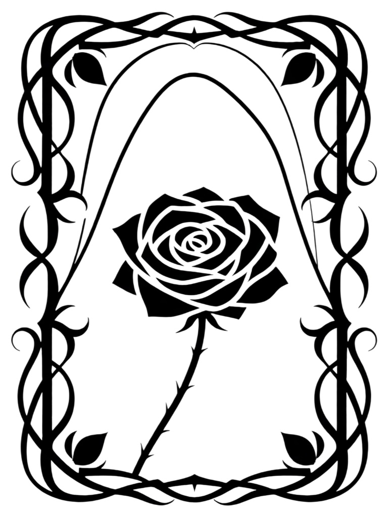 ファンタジー画像素材　『薔薇の紋章』