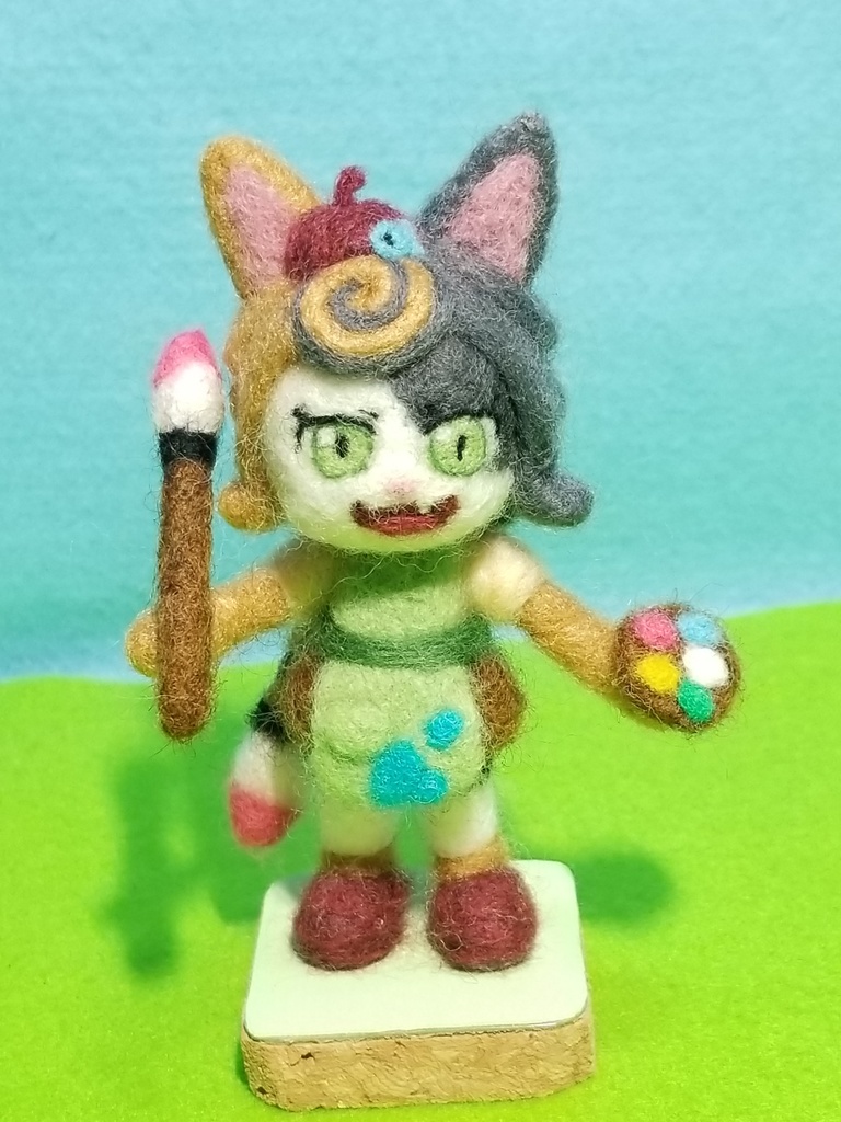 ウールロイド 三毛猫の画家 ミケさん 2