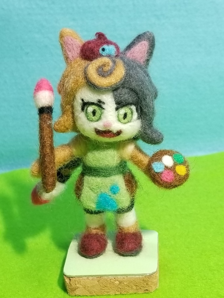 ウールロイド 三毛猫の画家 ミケさん 3