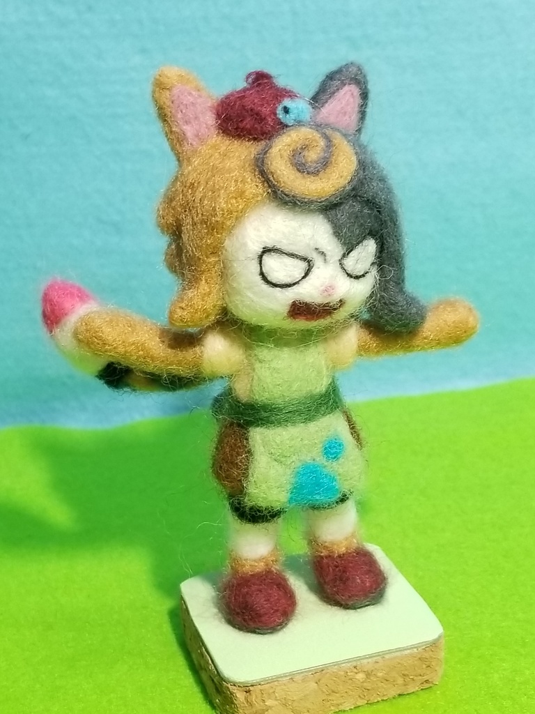 ウールロイド 三毛猫の画家 ミケさん 3