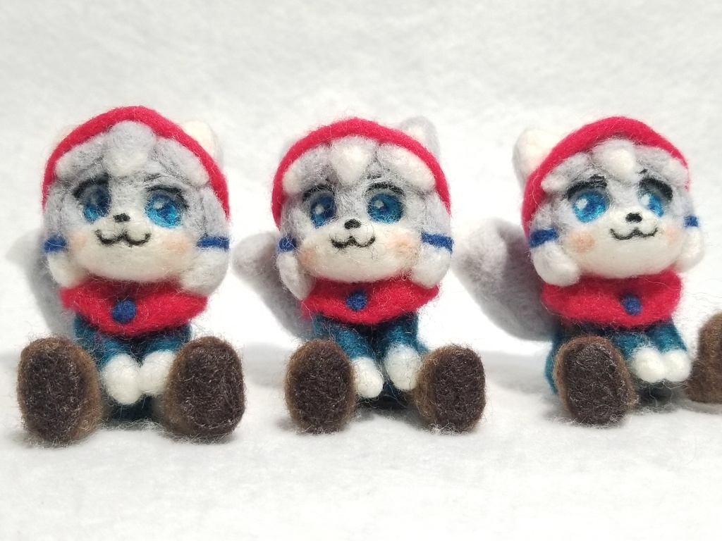 羊毛フェルト レアンちゃん 追視マスコット