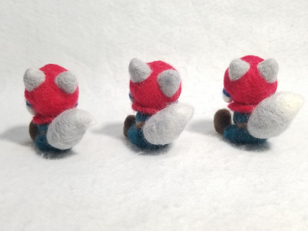 羊毛フェルト レアンちゃん 追視マスコット