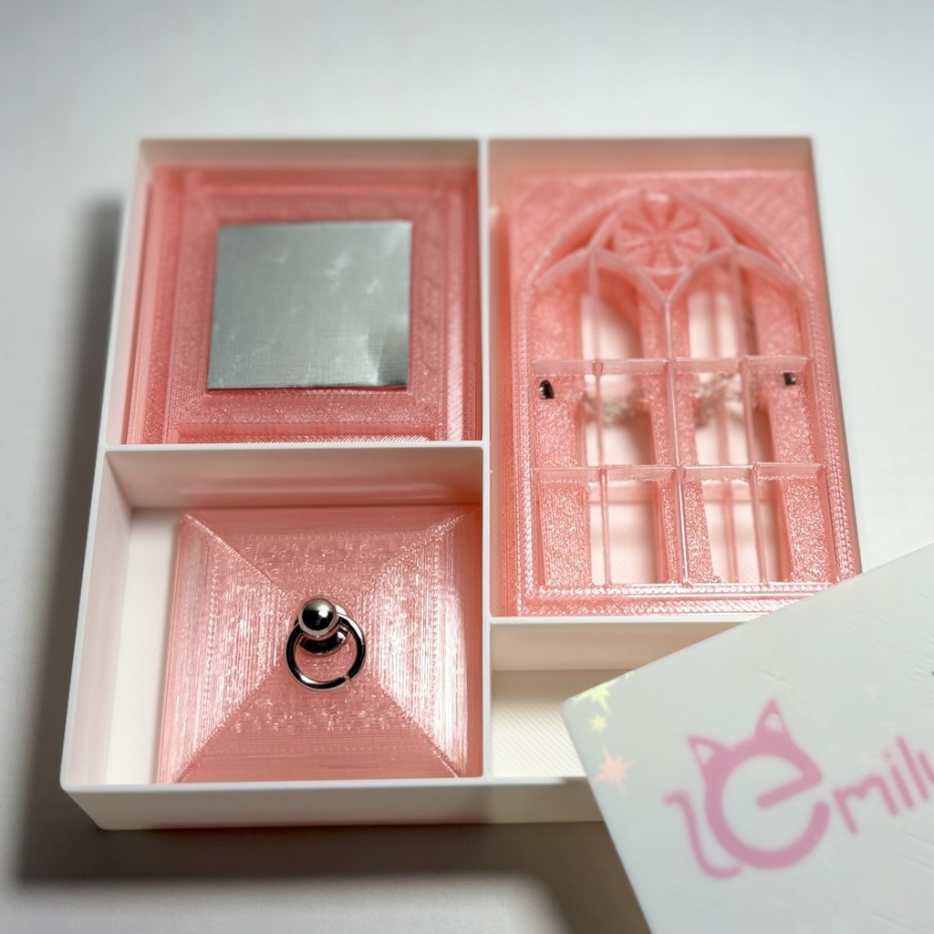 ゴシック ディスプレーケース Clear Pink