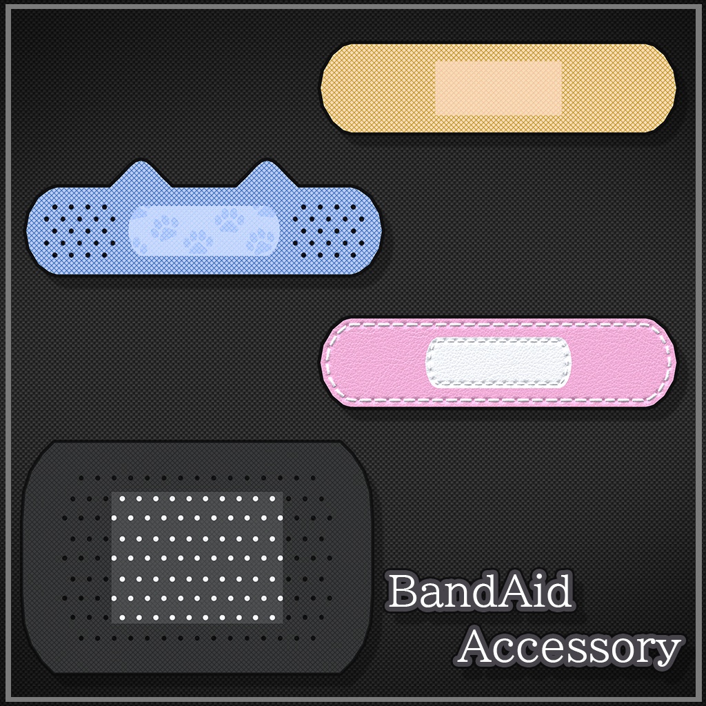【VRChat想定】BandAidAccessory
