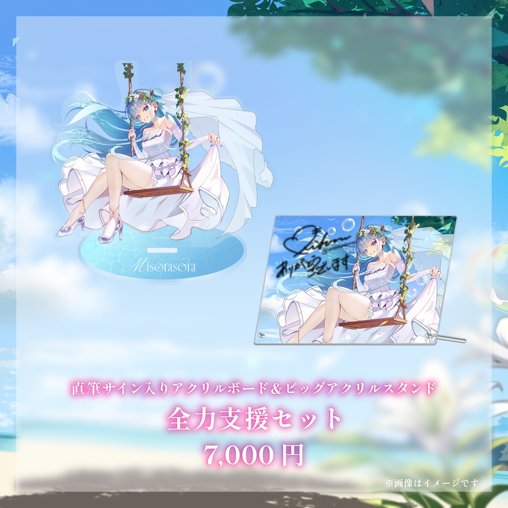 【数量限定】ミソラソラ3D化支援 ウェディンググッズ【期間限定】