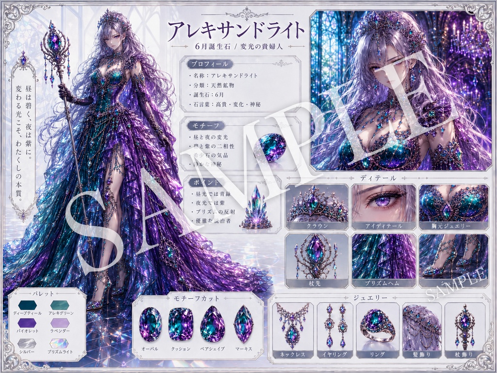 PRISM COUTURE Birthstone Collection 5月〜8月