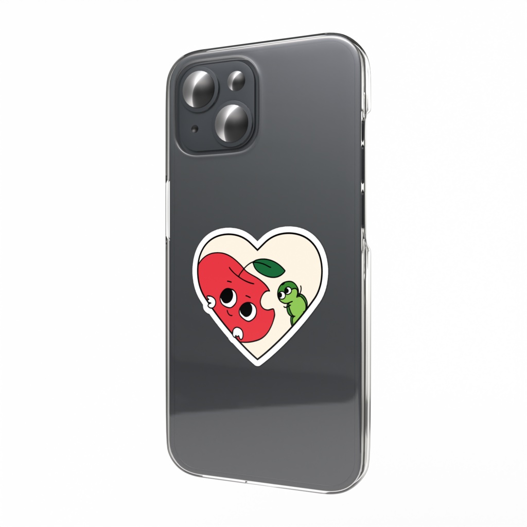 りんごのステッカー