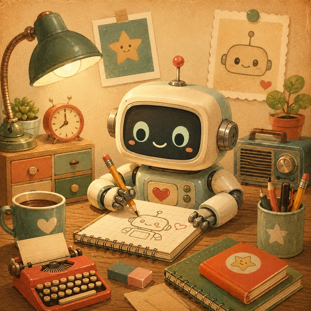 AI × 手作業のハイブリッドレトロ制作ノート (無料版)Vol.0|画像生成とプロンプト設計