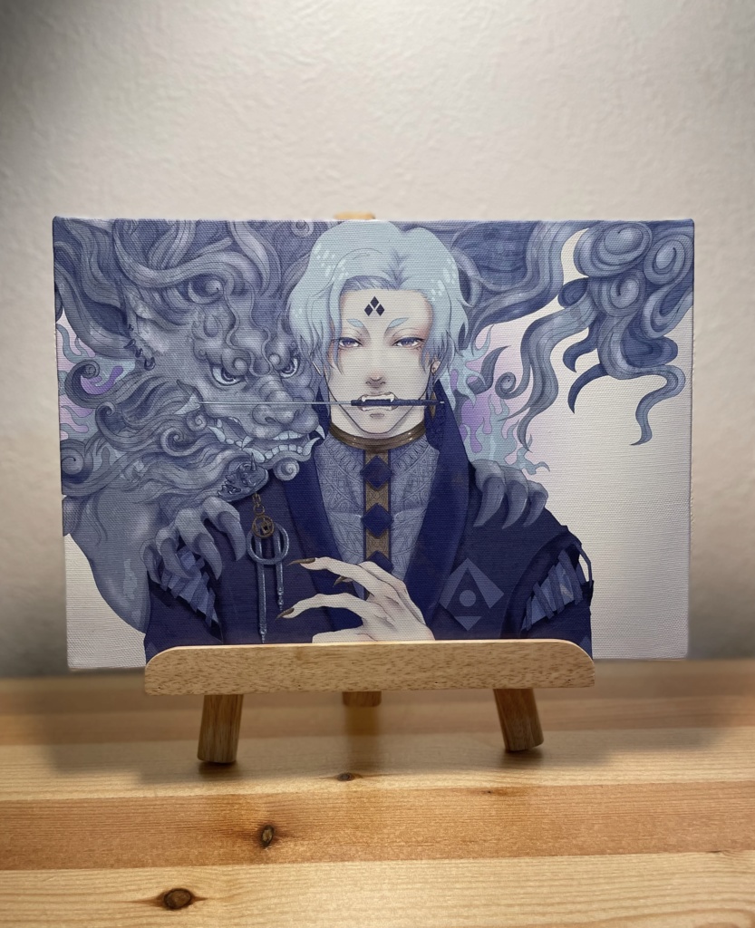 キャンバズアート『狛犬』