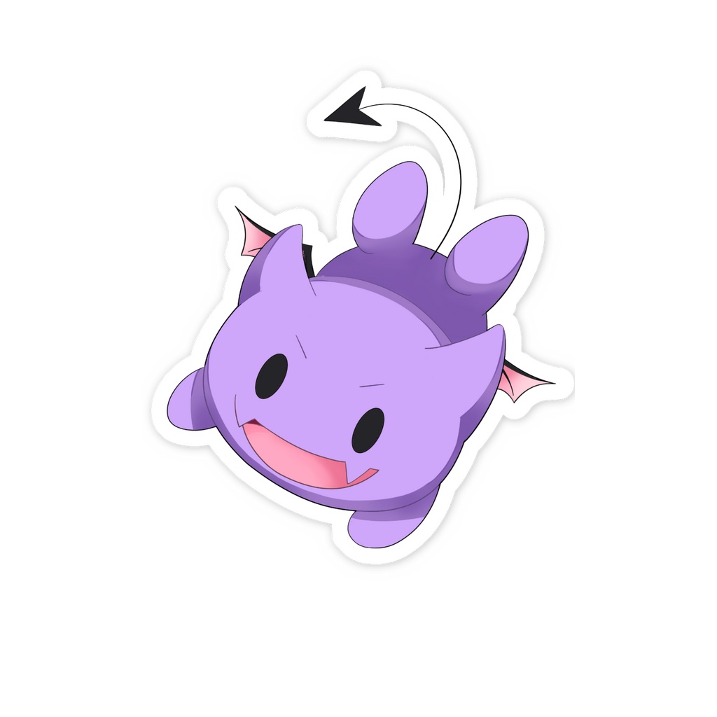 あくまちゃんスマホステッカーB