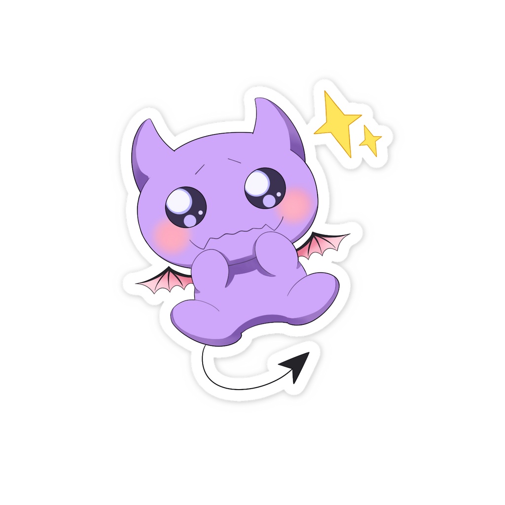 あくまちゃんスマホステッカーA