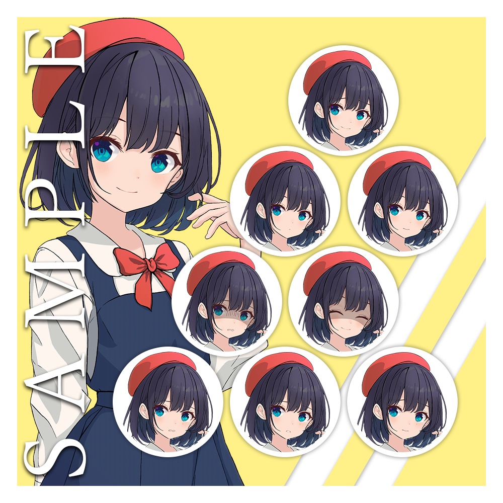 【TRPG】立ち絵素材2_幼めな女の子_差分あり