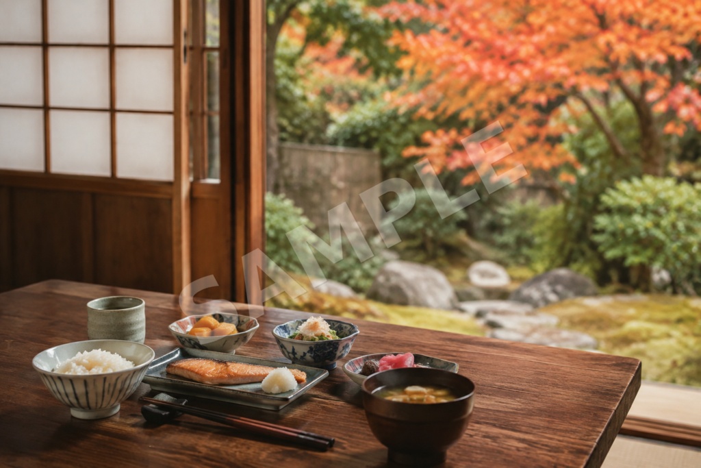 【商用利用OK】日本の和傘・着物・紅葉・桜・風景|AI生成イラスト素材20枚セット