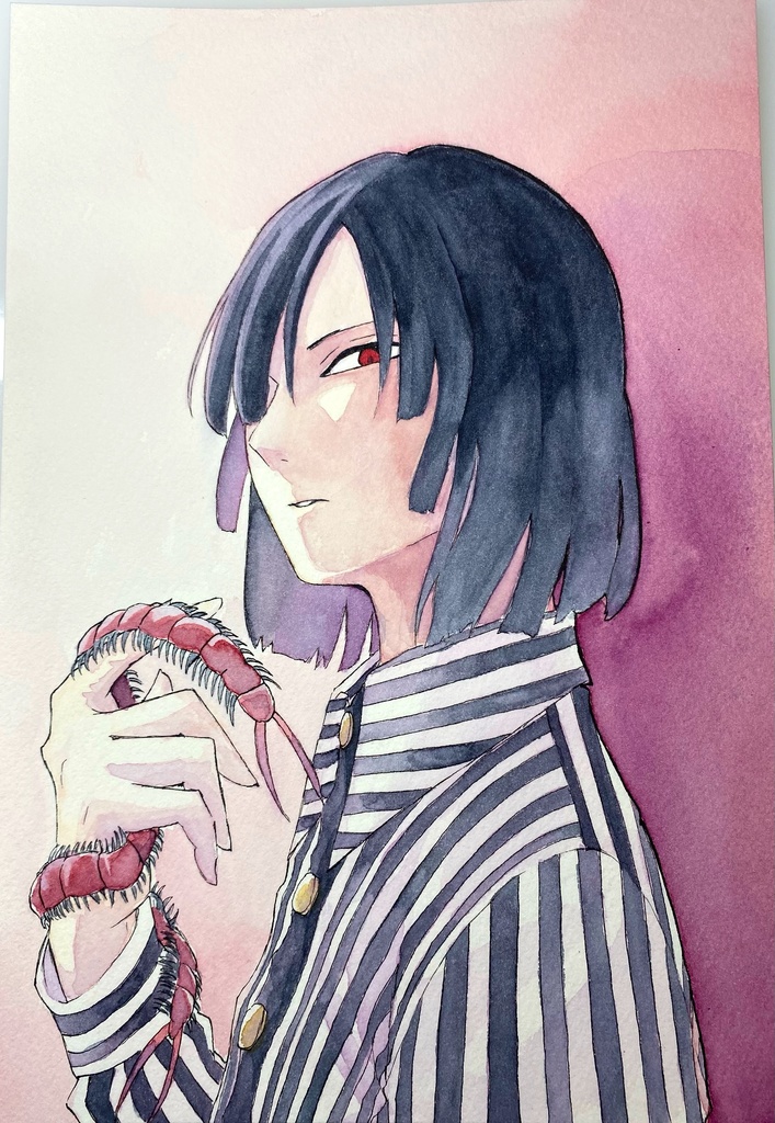 水彩原画 文殊史郎兄弟 金花茶屋 Booth