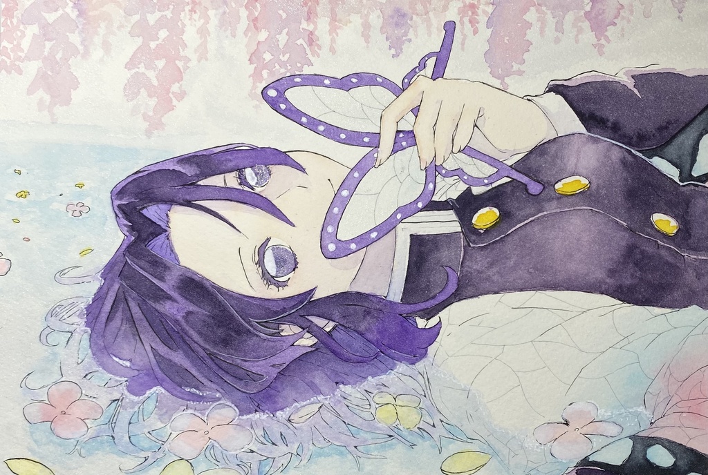 水彩原画 鬼滅 金花茶屋 Booth