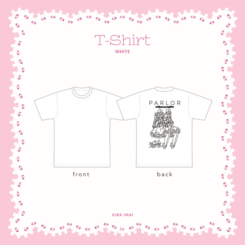 Tシャツ［Bunny PARLOR TeaTime Mini ］ホワイト
