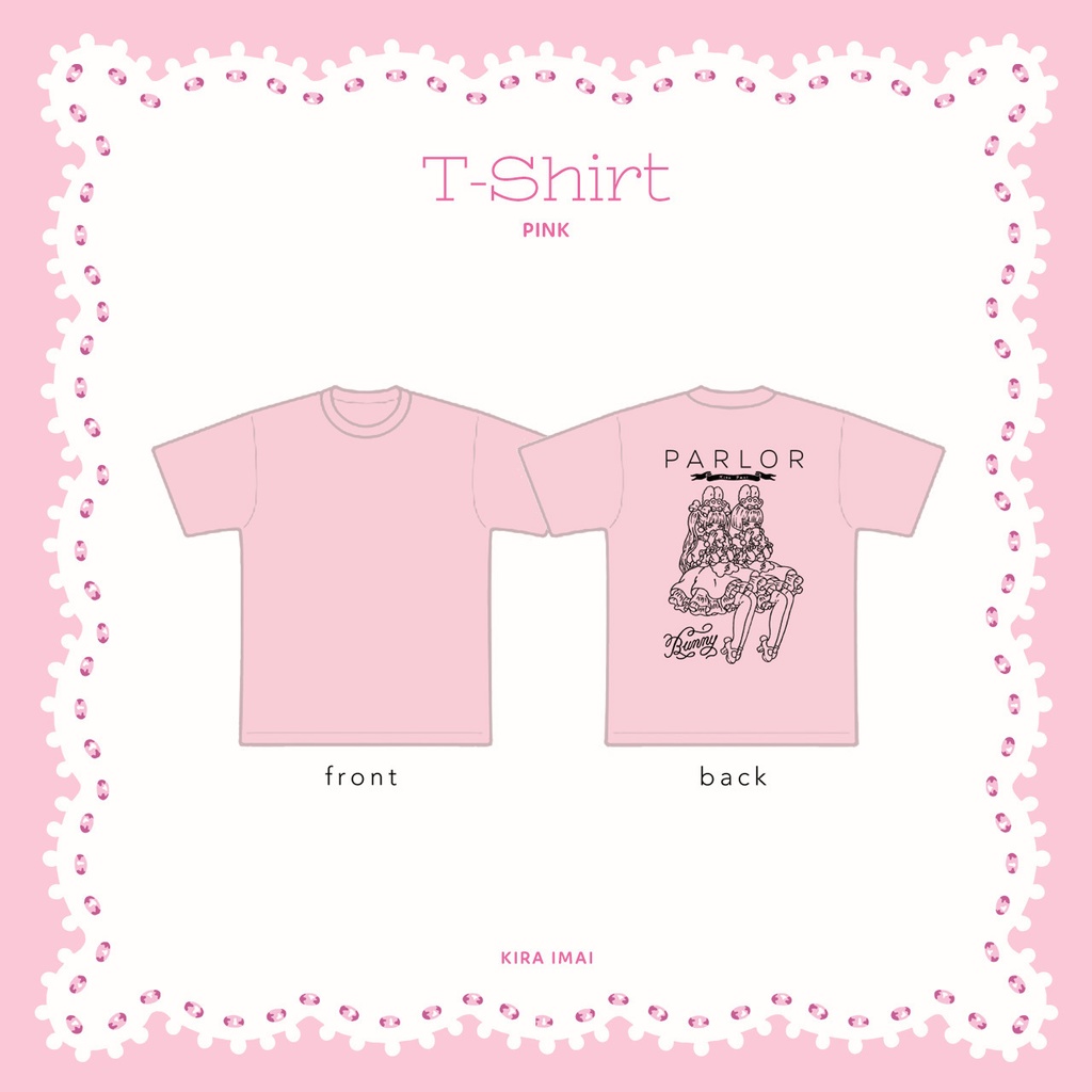 Tシャツ［Bunny PARLOR TeaTime Mini］ピンク